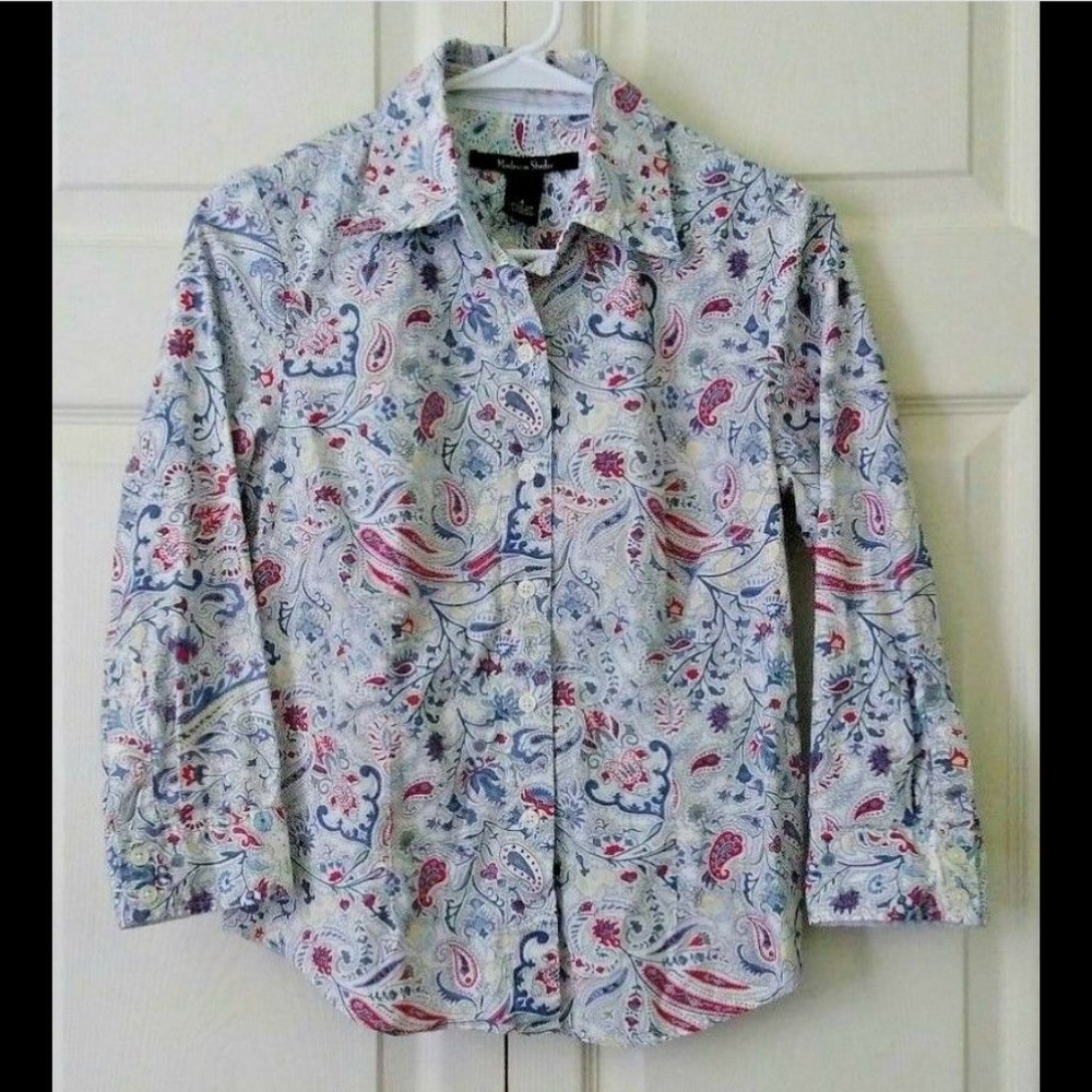 Madison Studio Women's Button Front Shirt Size 4